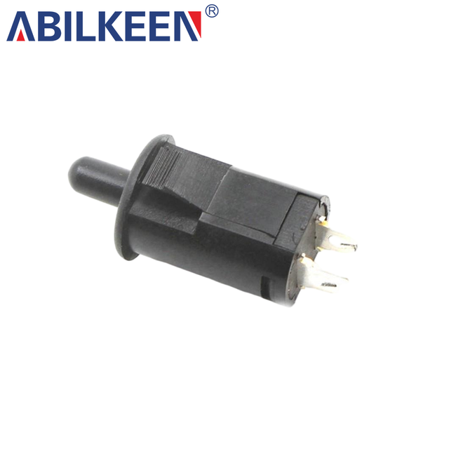 AB-26 High Current 12A 250V 2 Pin Momentary Push Button Switch Normally Open Micro Mini Fridge Door Switch