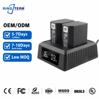 Chargeur double batterie NP-SA100 PD 50W à charge rapide avec affichage LED Type-C pour appareil photo Sony A7R VI A7R6 ILCE-A7RM6 Vente en gros OEM