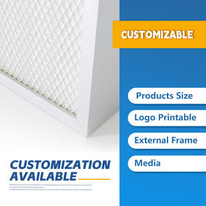 إطار من الألومنيوم حجم مخصص مختبر فلتر HEPA h14 24x48 صندوق تنقية الهواء وسائل الإعلام لنمو الفطر - Product Image 3