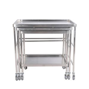 Carrito de Acero Inoxidable para Hospital Red Star, 950*610*910, Carro Móvil de Almacenamiento para Instrumentos Quirúrgicos - Product Image 1