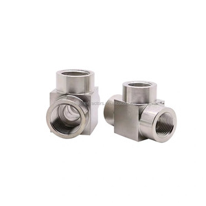 Estrattori ad alta pressione forgiato SS304 1/4 "ramo Tee ( FNPT X FNPT X MNPT) - Product Image 2