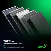 Jinko Tiger Panel surya Topcon, 425W 430W 435W 440W 54HL4R-B semua hitam Panel PV surya monokristalin