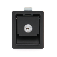 Noir P738 boîte à outils panneau de Compression pliant panneau de poignée en T serrures serrures à palettes pliant électronique camion armoire serrure de porte