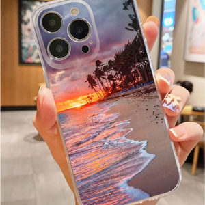 Coque <span class=keywords><strong>de</strong></span> téléphone portable transparente en TPU souple <span class=keywords><strong>avec</strong></span> impression <span class=keywords><strong>photo</strong></span> <span class=keywords><strong>de</strong></span> paysage côtier au <span class=keywords><strong>coucher</strong></span> du <span class=keywords><strong>soleil</strong></span> pour iPhone 11 12 13 14 15 16 17 Pro Max Air - Product Image 4
