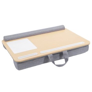 Bicheng Lazy Laptop <b>Desk</b> 55x37cm Portable Bamboo Gray Indoor Office <b>Desk</b> - Product Image 5
