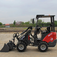 In China Hergestellter 750kg Kompakter Mini-Lader/Radlader/Hoflader mit Diesel Kubota-Motor