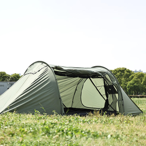 Tente de camping personnalisée quatre saisons à double couche pour 2-3 personnes, imperméable, en polyester Oxford, légère, pour la randonnée et le camping - Product Image 2
