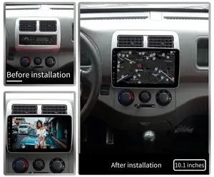 Dingle din sistema de áudio para carro, rotação 360 graus 10 polegadas, monitor de áudio do carro, estéreo, tela sensível ao toque, dvd player, alto-falante de áudio para carro