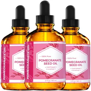 Wholesale Pomegranate Seed Oil 100% Pure Unrefined Cold Pressed Antioxidant Moisturizer for Hair Skin and Nails Pomegranate Oil