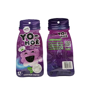 Sachet de menthes lisses et fondantes Emballage Saveurs de raisin sans sucre Fabricant de bonbons à la menthe sains vitaminés - Product Image 1