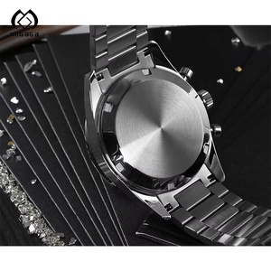 Montre de plongée professionnelle de luxe avec logo personnalisé, chronographe, montre de plongée mécanique automatique en acier inoxydable 316L pour hommes - Product Image 6