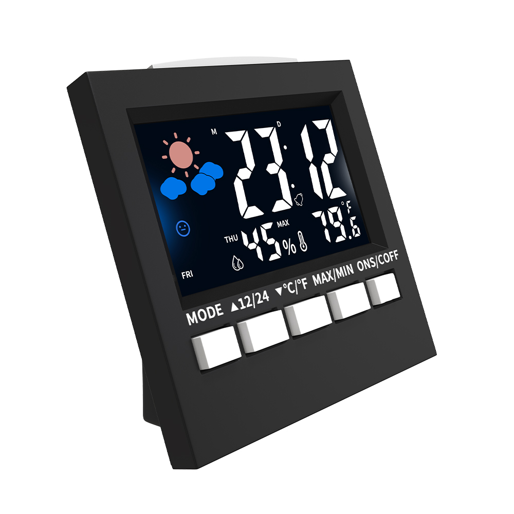 3,3 дюймовый цветной ЖК-дисплей с подсветкой, цифровой Термогигрометр с мониторингом качества воздуха