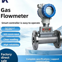 Smart Turbine Gas Flowmeter with LCD Display Temperature Pressure Compensation Batch Order Supplier