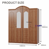 Armoire en acier à motifs royaux, armoire de rangement de vêtements en métal de luxe avec casier sécurisé pour les maisons indiennes