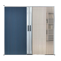 Cortina Mosquitera Plegable Antiinsectos de Material Nuevo, Fácil de Instalar, para Puerta Corredera, Protección Solar para el Hogar, Directo de Fábrica