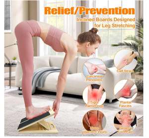 Planche inclinée en <span class=keywords><strong>bois</strong></span> Portable artisanat en <span class=keywords><strong>bois</strong></span> mollet étirement réglable inclinaison civière planche inclinée - Product Image 5