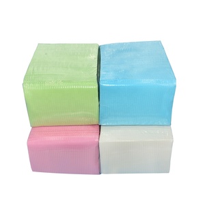 Bavaglino medico all'ingrosso biodegradabile nuovo paziente assorbente impermeabile rosa nero bavaglini dentali usa e getta con cravatta - Product Image 2