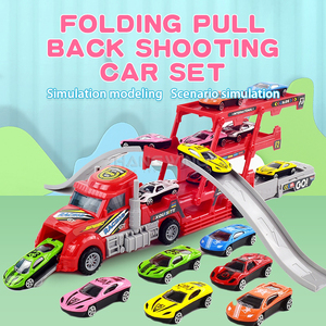 Hw 50cm pieghevole tirare indietro di inerzia contenitore di espulsione <span class=keywords><strong>camion</strong></span> con il metallo del metallo da corsa pista di Skateboard <span class=keywords><strong>giocattolo</strong></span> di parcheggio - Product Image 2