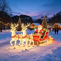 Lanternes de Noël personnalisées Si Hai avec personnages décoratifs, homme en pain d'épices, en tissu de soie avec éclairage LED pour les fêtes