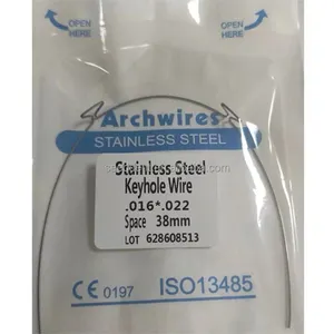 Orthodontic Stainless Steel / TMA Keyhole / Hook Wire Dental Archwire