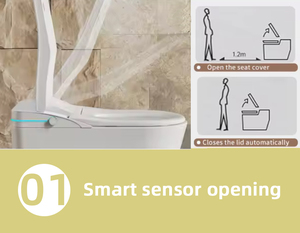 <strong>High</strong> <strong>Quality</strong> Smart <strong>Ceramic</strong> Toilet Automatic <strong>Bidet</strong> Intelligent Sanitary Ware with Remote Control Seat Heating for Bathrooms - Product Image 2