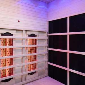 Salle de sauna infrarouge <span class=keywords><strong>à</strong></span> spectre complet avec thérapie par lumière rouge, sauna sec avec panneau de commande - Product Image 4