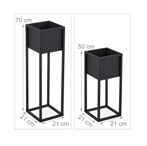 Nouveau design métal noir maison balcon intérieur support de pot de fleur décoratif pour fournitures de jardin - Product Image 1