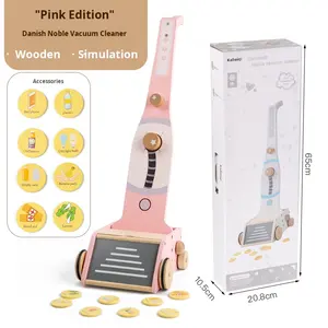 Éducation précoce Simulation en bois <span class=keywords><strong>aspirateur</strong></span> nettoyage balayage <span class=keywords><strong>jouet</strong></span> pour garçons filles interactif parent-enfant ménage - Product Image 6