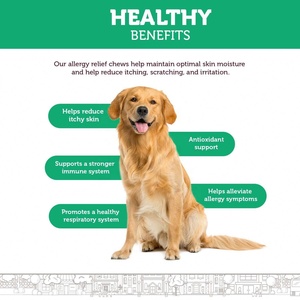 Suplemento antipicazón para alergias personalizado al por mayor, masticables suaves para la piel de perro, alergias estacionales, salud intestinal con Omega 3, masticables probióticos - Product Image 4