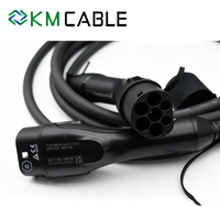 Câble de recharge pour VE de type 2, haute performance, 22 kW, triphasé, 32 A, certifications complètes, longueur personnalisée, vente en gros pour les distributeurs de VE