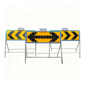 Segnale Direzionale a Freccia Alimentato a Energia Solare, Segnale per Cantieri, Indicatore Lampeggiante per il Traffico - Product Image 6