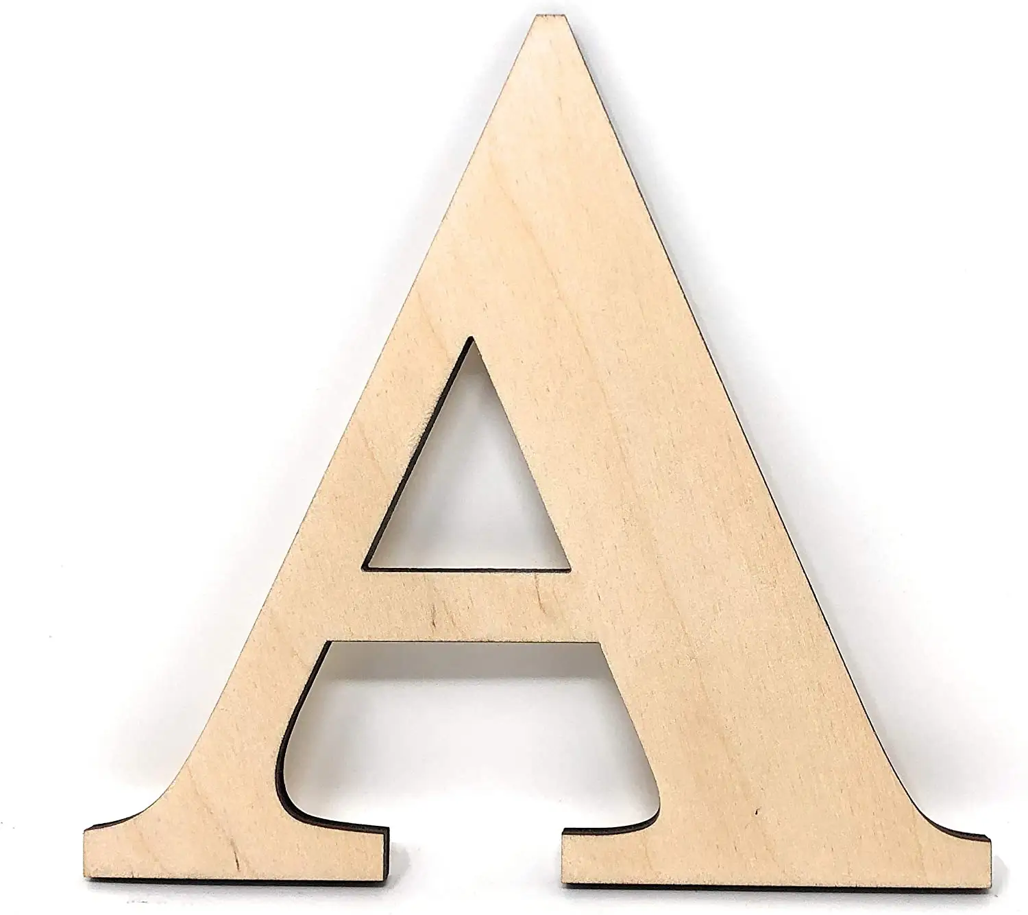 Gocutouts 12 "di Legno UNA Lettere Vernice Pronto Decorazione Della Parete di Legno Non Finiti Volte Lettera (12" - 1/4 ", Z)