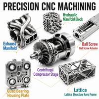 Bloques de Colector Hidráulico de Aluminio Mecanizados por CNC Personalizados, Componentes de Control de Fluidos de Múltiples Cavidades Fresados con Precisión para la Industria