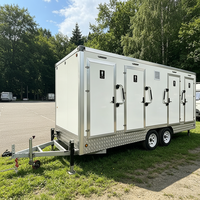 Remorque WC portable 2026 au design élégant avec fibre de verre renforcée, véhicule de mobilité quotidienne fabriqué en Chine