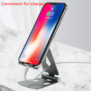 Kim loại cầm tay nhôm có thể gập lại Máy tính để bàn hỗ trợ máy tính bảng điện thoại thông minh cái nôi di động điện thoại di động chủ đứng cho điện thoại - Product Image 3