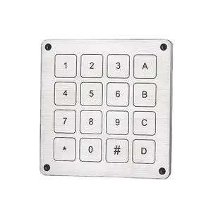 Factory supply piezo Usb 4X4 Matrix Metal bezel Keypad Tuya Bluetooth Access Control Ip68