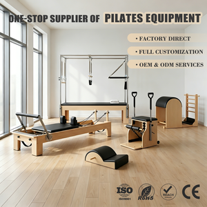 ZENJOY Ensemble Pilates 5-en-1 en érable pour la maison et le studio : Entraînement complet du corps et du tronc pour les <span class=keywords><strong>exercices</strong></span> de Pilates - Product Image 1