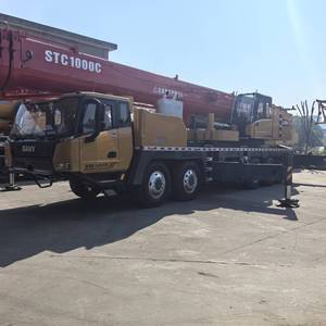 Grue sur camion SANY STC1000C d'occasion de haute qualité, 100 tonnes, moteur Cummins Euro III/Euro IV, hauteur de levage 78m, en stock à vendre - Product Image 3