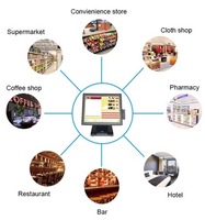 Système de point de vente tout-en-un Aonpos Terminal de point de vente à écran tactile capacitif de 15 pouces pour restaurant