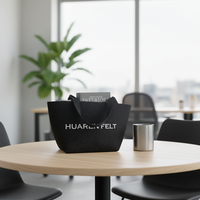 Sac de rangement en feutre grande capacité personnalisé avec logo, sac de shopping réutilisable en feutre pour femmes, vente en gros