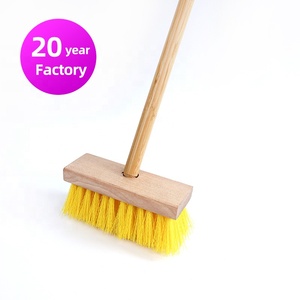 Brosse à récurer pour <span class=keywords><strong>terrasse</strong></span> en <span class=keywords><strong>bois</strong></span> massif poils d'épurateur <span class=keywords><strong>de</strong></span> fibres directs d'usine élimination <span class=keywords><strong>de</strong></span> la saleté robuste conception à la main brosses <span class=keywords><strong>de</strong></span> nettoyage jaune PP - Product Image 1