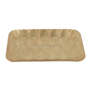 Jabonera montada en la pared de latón dorado de diseñador, jabonera de aluminio de gran tamaño de calidad Superior, diseño elegante hecho en La India - Product Image 1