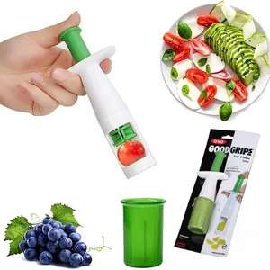 Đa chức năng nhà bếp Slicer cho món salad như đã thấy trên TV Trái Cây Rau nhỏ cà chua nho Cherry lát cắt