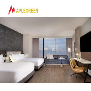 Foshan Érable Vert Design Moderne En Bois Massif Queen Size Hôtel Meubles Commercial Chambre Casegoods Ensemble - Product Image 1