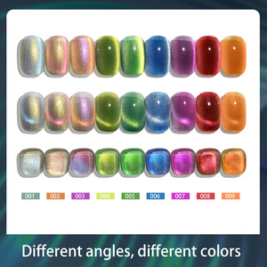 Misscheering 9 Couleurs <span class=keywords><strong>Vernis</strong></span> à Ongles Gel Effet Œil de Chat 8ml Gel Magnétique Flash <span class=keywords><strong>Semi</strong></span>-<span class=keywords><strong>Permanent</strong></span> Soak Off pour Salon de Manucure - Product Image 5