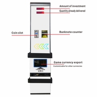 Distributeur automatique de jetons en acier inoxydable pour jouets et billets de divertissement, prise universelle 110/220V