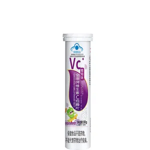 Oem Vitamin C viên sủi bọt ngon hương vị trái cây tự nhiên hỗ trợ sức khỏe cho người lớn và trẻ em