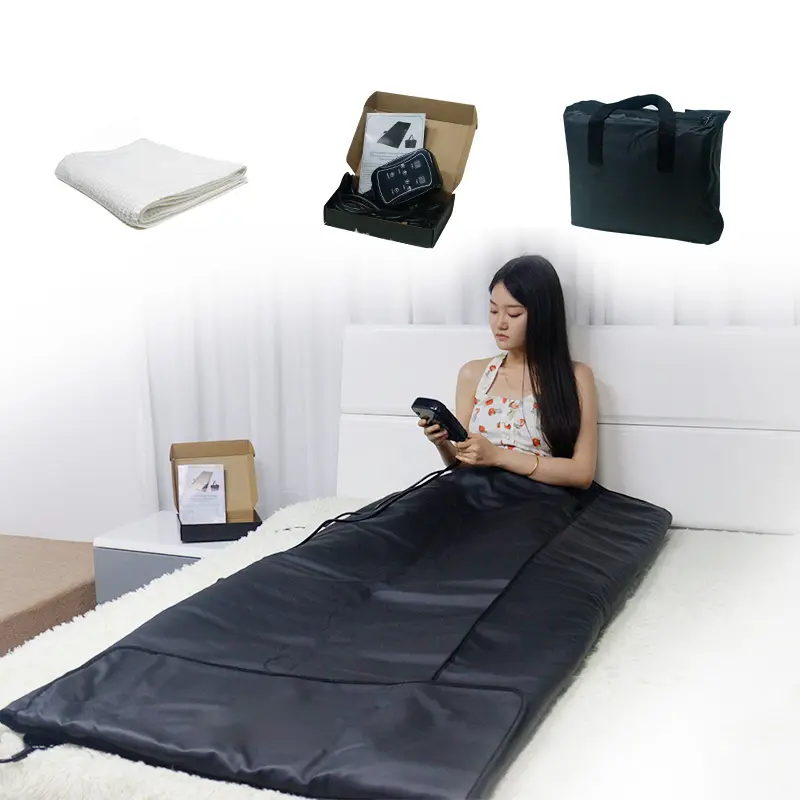 Guangyang OEM/ODM Portable Far Infrared Heat Sauna Blanket For Stacked Sweating Weight Loss