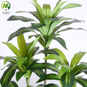 Arbre artificiel en fer forgé brésilien pour aquarium, <span class=keywords><strong>plante</strong></span> verte décorative en plastique avec <span class=keywords><strong>pot</strong></span> en ciment en promotion - Product Image 4