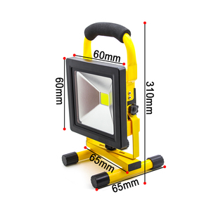 ไฟฟลัดไลท์20วัตต์18650 mAh 2200mAh ชาร์จได้สำหรับใช้ในสนา<span class=keywords><strong>ม</strong></span>กีฬาแก้วอลูมิเนียม SMD 6500K ROHS SAA - Product Image 2